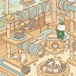 Ícone do jogo Idle Cat Hotel — Cozy Games